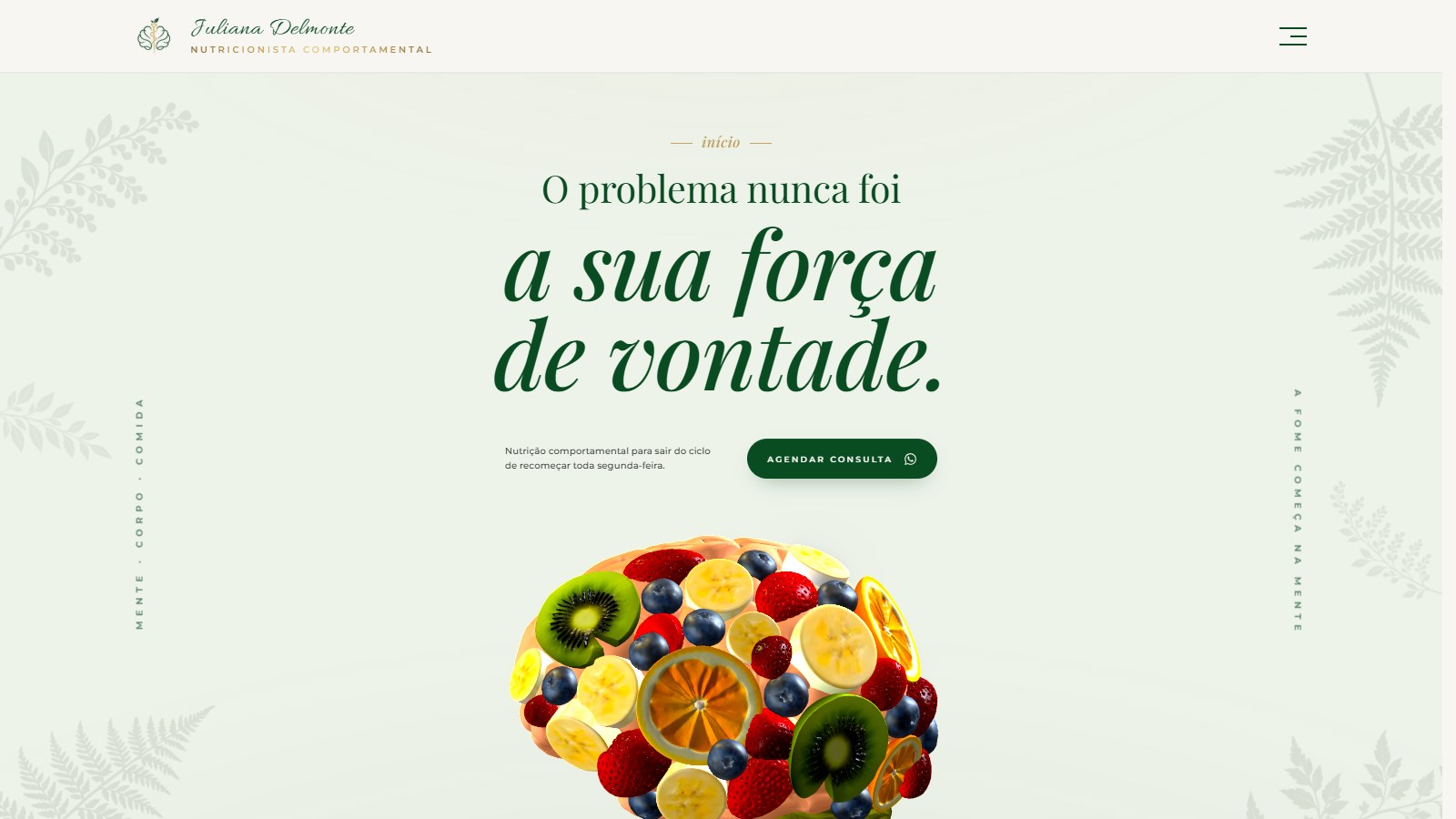 Site de Juliana Delmonte, nutricionista comportamental