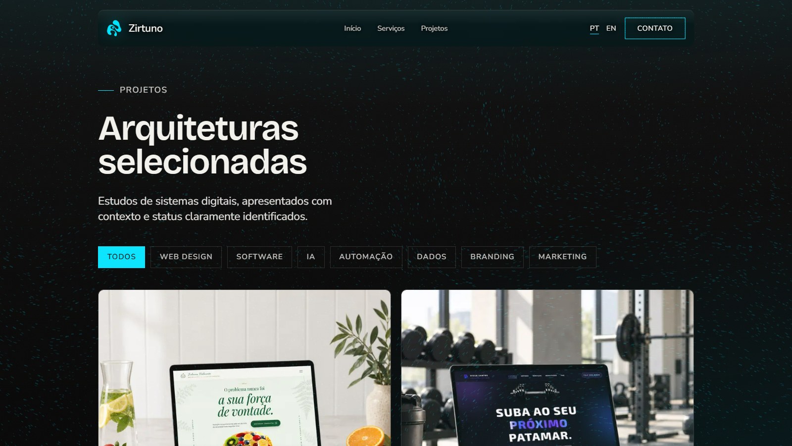 Índice de projetos da Zirtuno